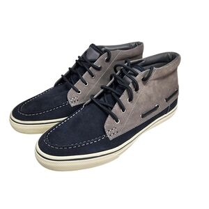 G.H. Bass & Co. Crew High Top Sneakers Mens 11.5 M Navy Gray Suede Chukka Boots